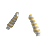 Yellow & White Arm Warmers