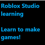 Roblox Studio Learning