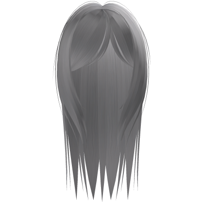 long spiky gothic hair in grey