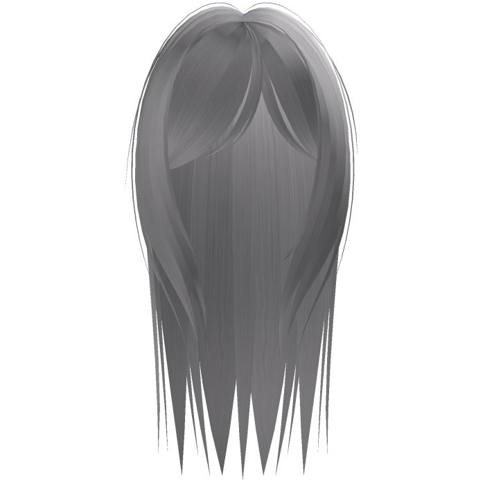 long spiky gothic hair in grey