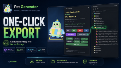 Cute Block Pet Simulator Model Generator V1 preview 3