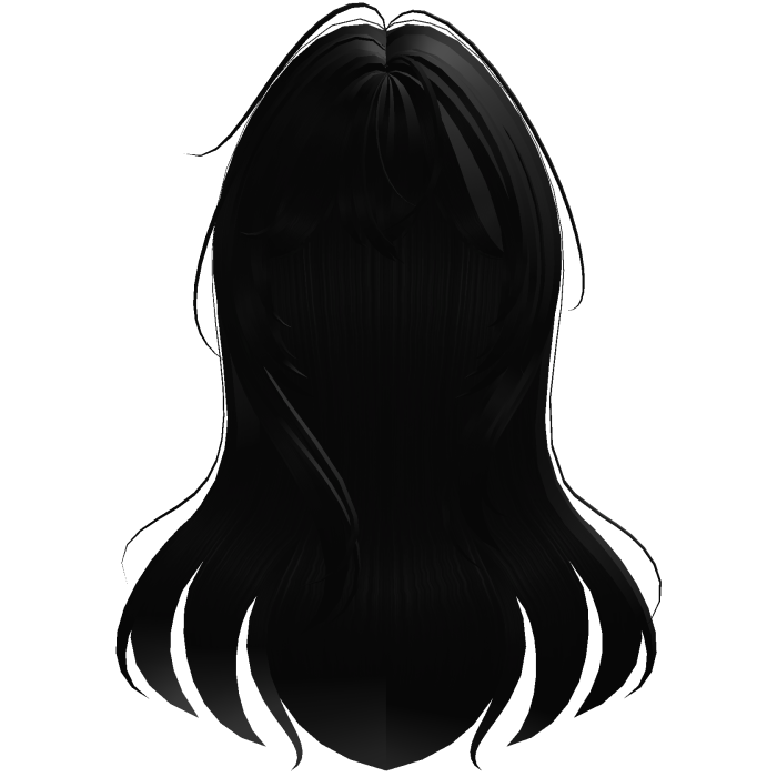 Black Messy Anime Long Hair