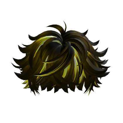 Black Yellow Messy Hair thumbnail
