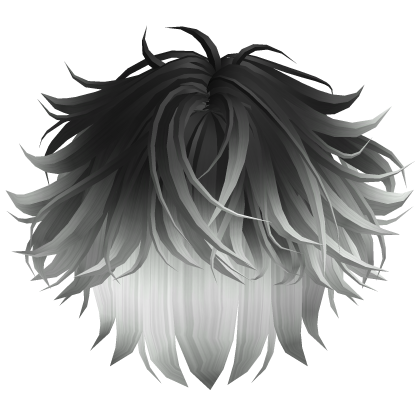 Cute Messy Boy Hair (Black n White) Roblox item
