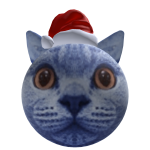 New Year's Blue Berry Cat