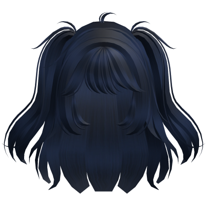 Cute Dolly Messy Pigtails (Blue) Roblox item