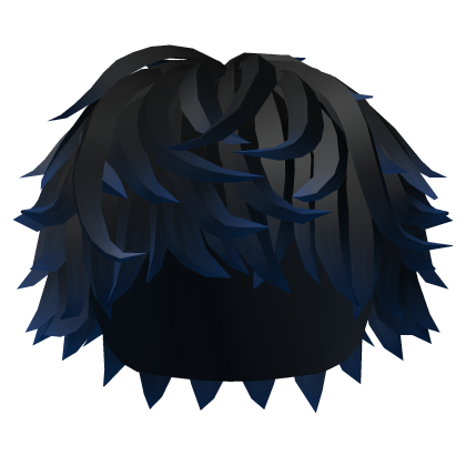 Black to Blue Messy Soft Hair Roblox item