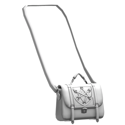 gothic emo pentagram satchel crossbody white 1.0