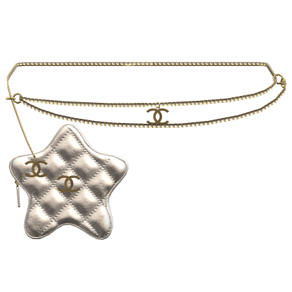 Cream Cstar Quilted Waist Bag Gold Roblox item