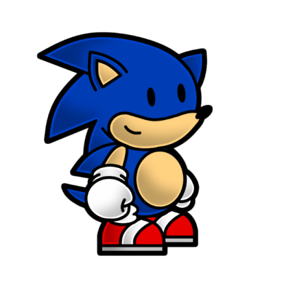 Paper Sonic Roblox decal