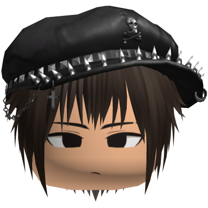 Vkei Moe Brown Messy Hair /w Spiky Hat
