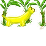 dino and banana