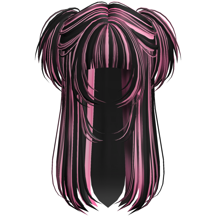 Vamp Long Straight Pigtails Pink Scene V2