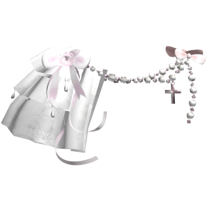 Victorian Lace Pearl Ribbon White Shoulder 3.0 [R]