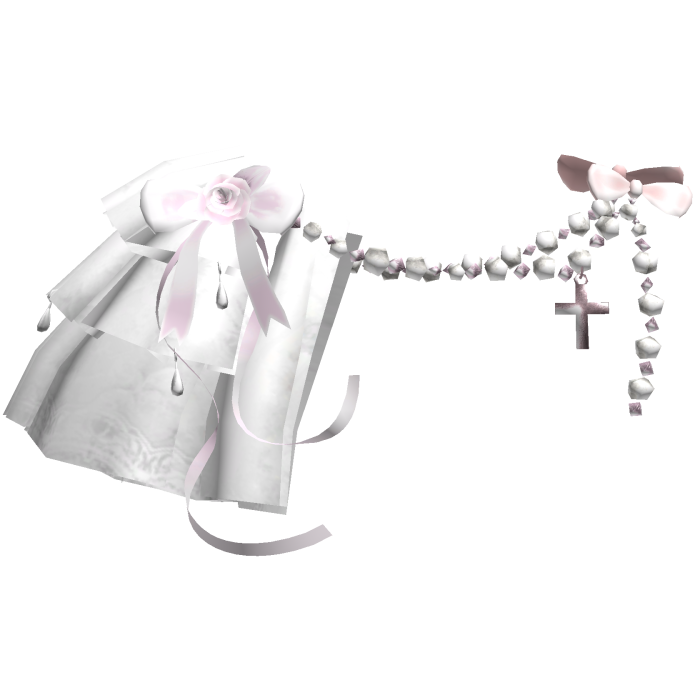 Victorian Lace Pearl Ribbon White Shoulder 3.0 [R]