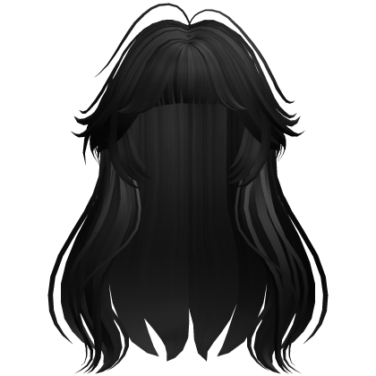 Long Wavy Black Hair Roblox item