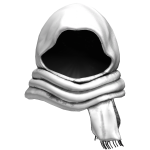 White Hood w Scarf