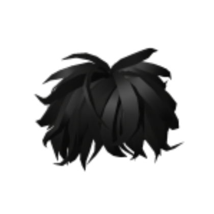 Black hair Roblox decal