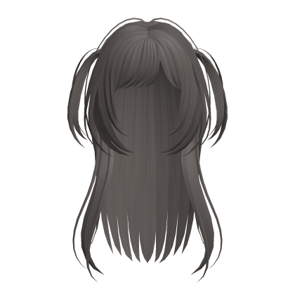 Adorable ash brown misa pigtails long hair ♡ Roblox item