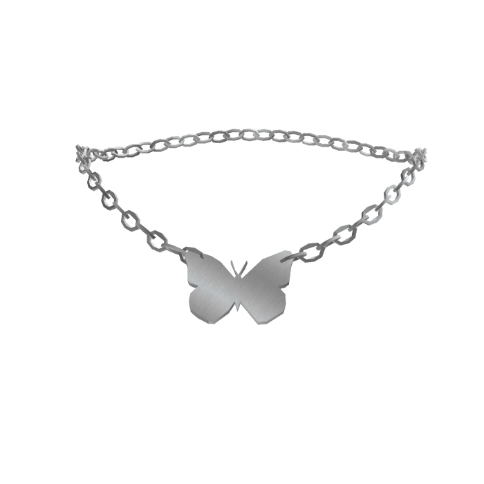 Silver butterfly necklace