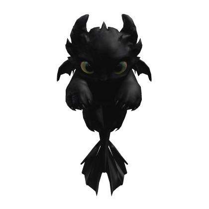 Cute Black Dragon Pet Kawaii