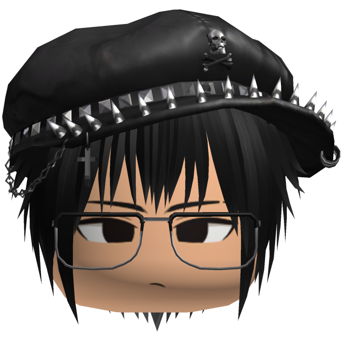 Vkei Moe Black Messy Hair /w Glasses
