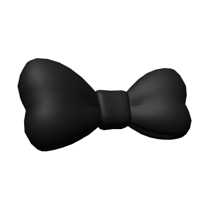 Large Black Hair Bow Roblox item