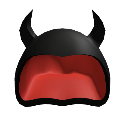 Roblox Item Black + Red Devil Hood