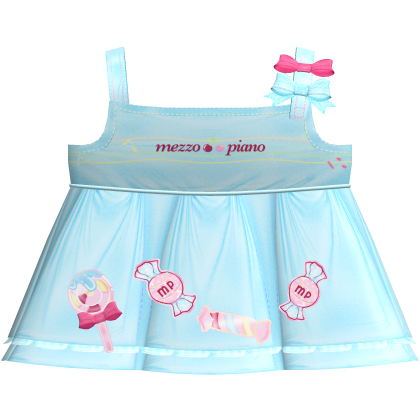 cute blue kawaii mezzo bow dress