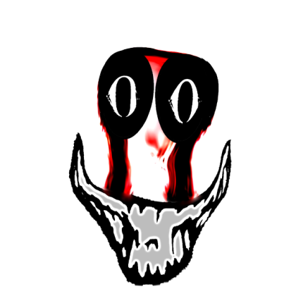 Very scary face (good for horror game) Roblox decal