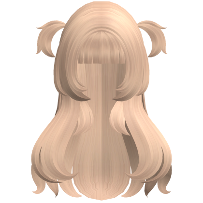 Cute Long Straight Pigtails (Blonde) Roblox item