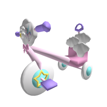 Tricycle pink purple bike blue unicorn bicycle