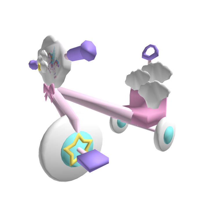 Tricycle pink purple bike blue unicorn bicycle