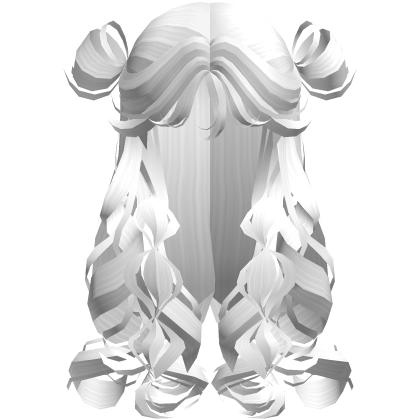 Curly Poofy Princess Doll Hair White Roblox item