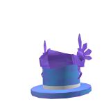 Blue Amethyst Gem Valk Top Hat