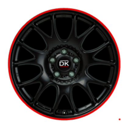 DK Racing Rim 8.2 (red stripe) Roblox decal