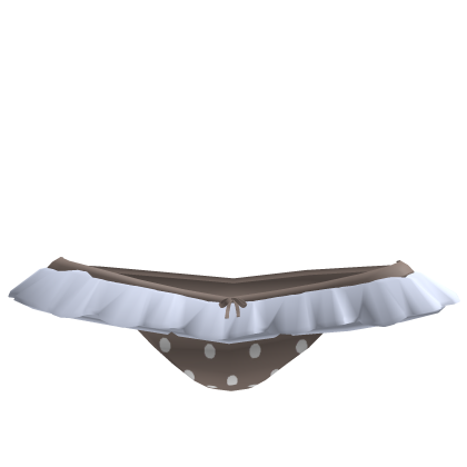 Ruffle Bow Skirt (Blue and Brown) Roblox item