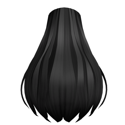 Long Hair Extensions in Black Roblox