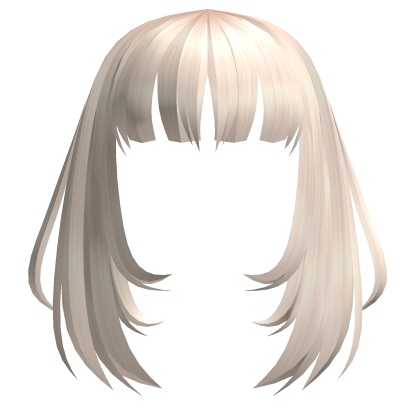 Framed Blunt Bangs in Platinum Blonde Roblox item