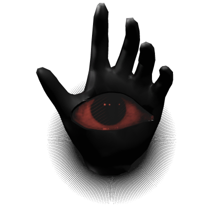 [Animated] Black Dreamcore Hand Red Eye