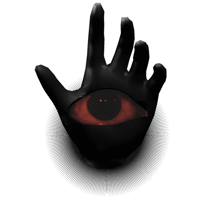 [Animated] Black Dreamcore Hand Red Eye