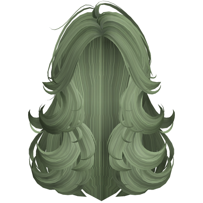 Dark Green Fairy Layered Swirly Hair