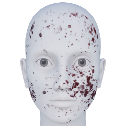 Splatter On The Face Roblox catalog item