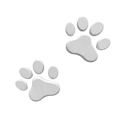 White Paw Print Aura Roblox item