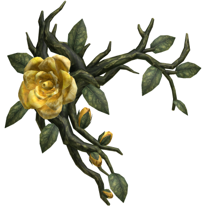 Rose Thorn Face Accessory - Golden Yellow Roblox item