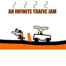 an infinite trafic jam icon