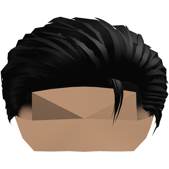 Black Slickback w/ Taper Fade 