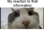my reaction to that information (fan club)