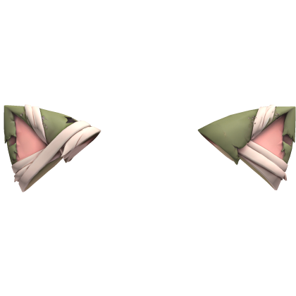 halloween zombie ears with bandage