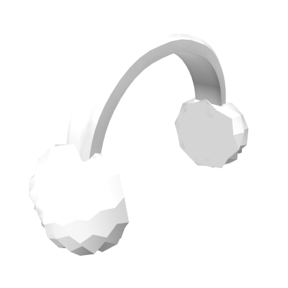 Fluffy Earmuffs In White Roblox item